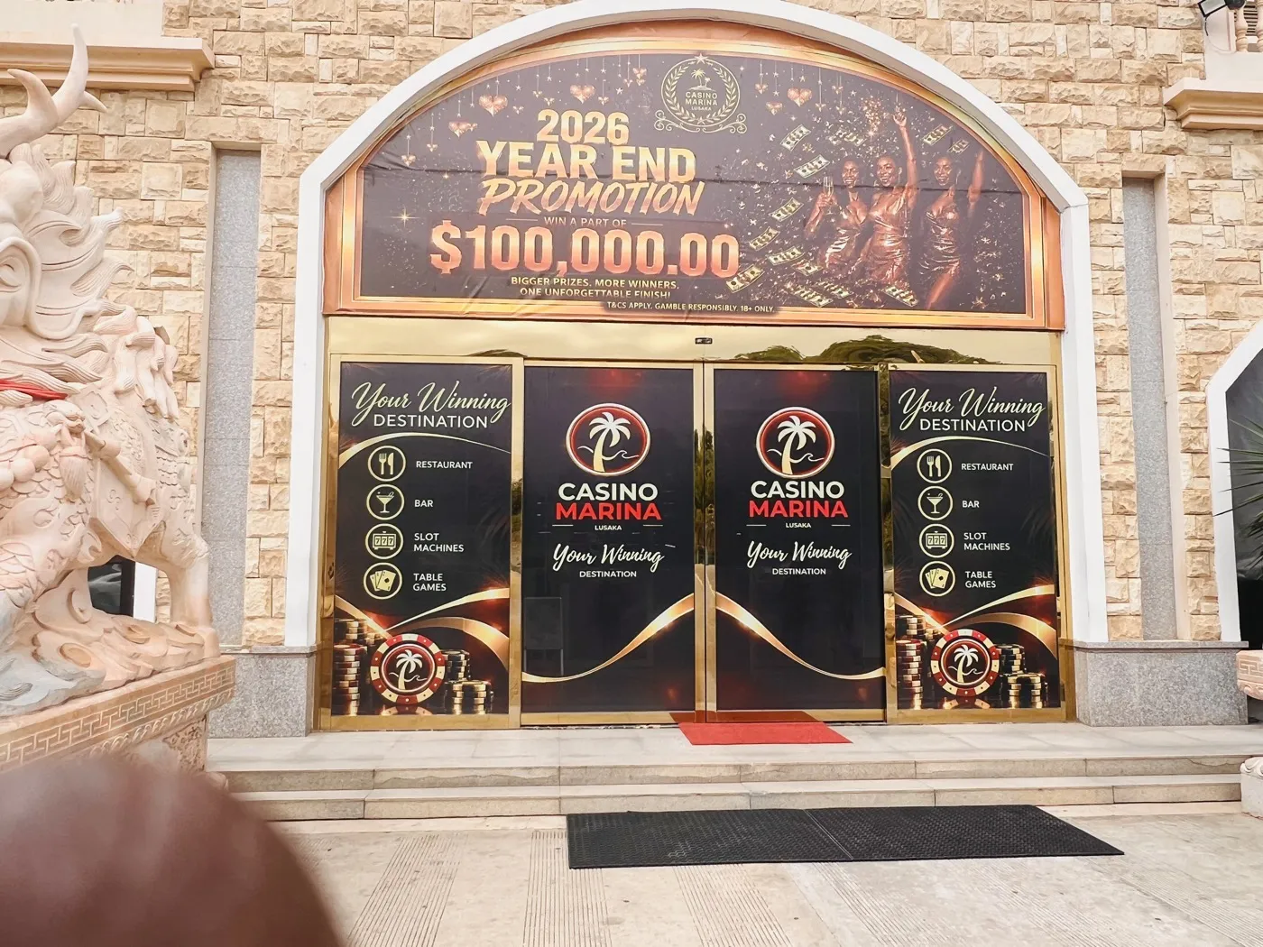Casino Marina Lusaka — Branding & Signage by Elev8 Marketing